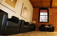 A lobby in a common area for the building and our tenants